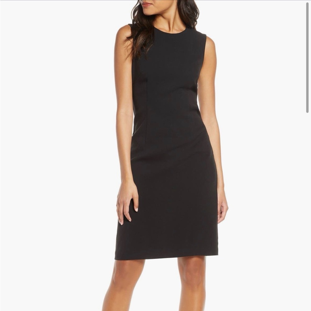 Chic Black Sleeveless Midi Dress